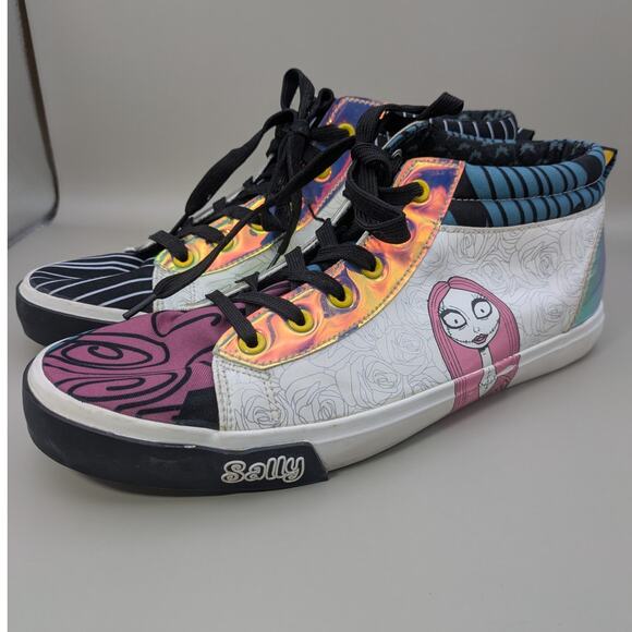 Disney Nightmare Before Christmas Jack Sally High‎ Top Sneakers Size 11 - Picture 3 of 8